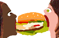 Women are eating burgers now, what else can they do?